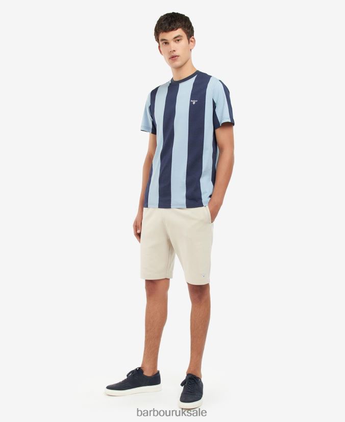 Osborne Striped T-Shirt Barbour Men R08LB6945 Clothing Pink Salt