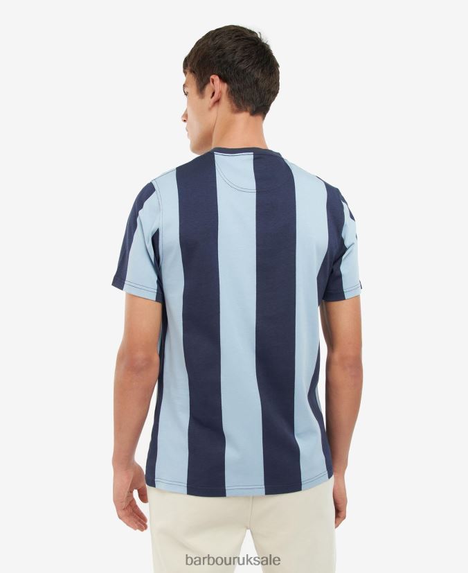 Osborne Striped T-Shirt Barbour Men R08LB6945 Clothing Pink Salt