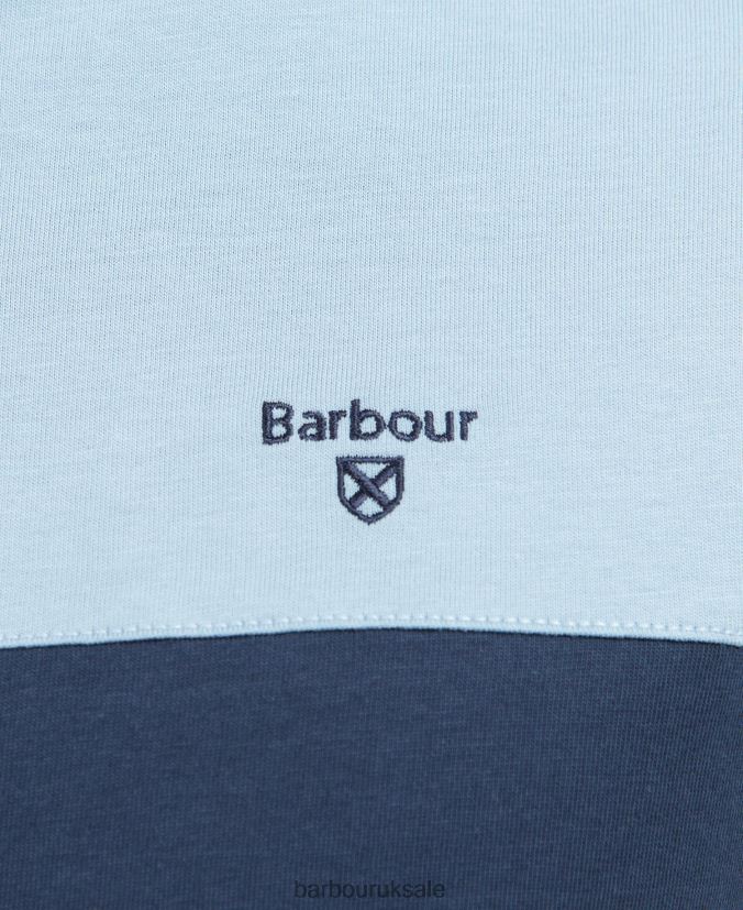 Owton Panelled T-Shirt Barbour Men R08LB6951 Clothing Classic Navy