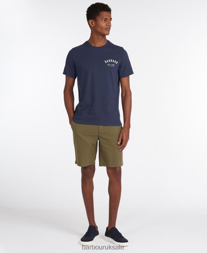 Preppy T-Shirt Barbour Men R08LB6769 Clothing Corn