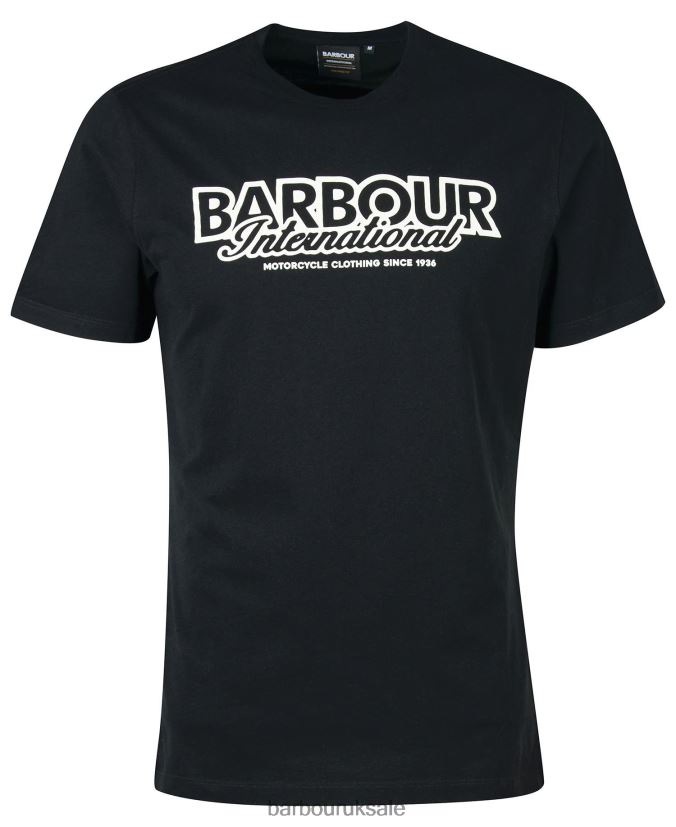Rowley Logo T-Shirt Barbour Men R08LB6867 Clothing Whisper White