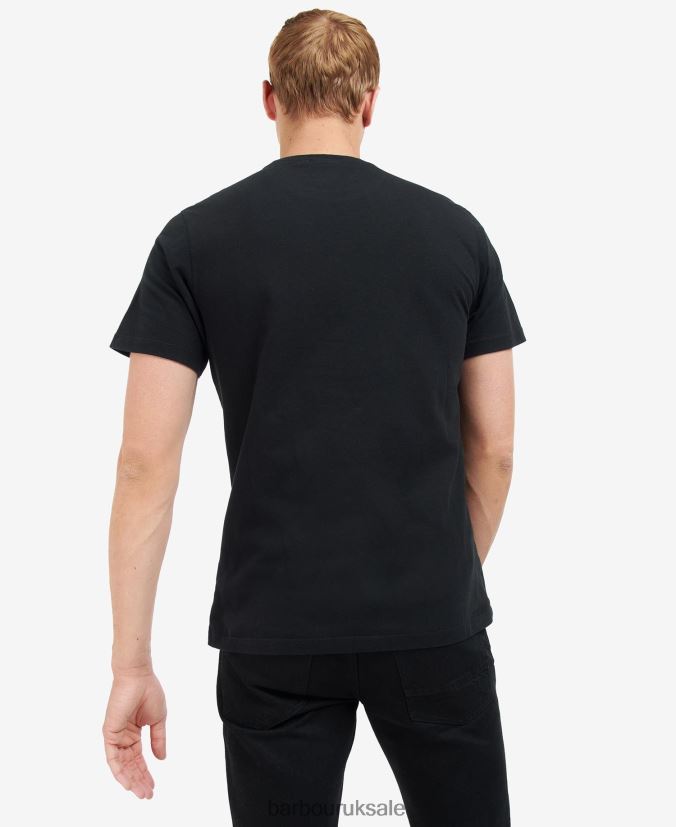 Rowley Logo T-Shirt Barbour Men R08LB6867 Clothing Whisper White
