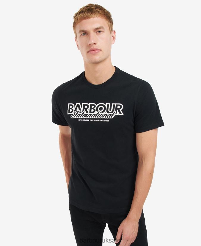 Rowley Logo T-Shirt Barbour Men R08LB6867 Clothing Whisper White