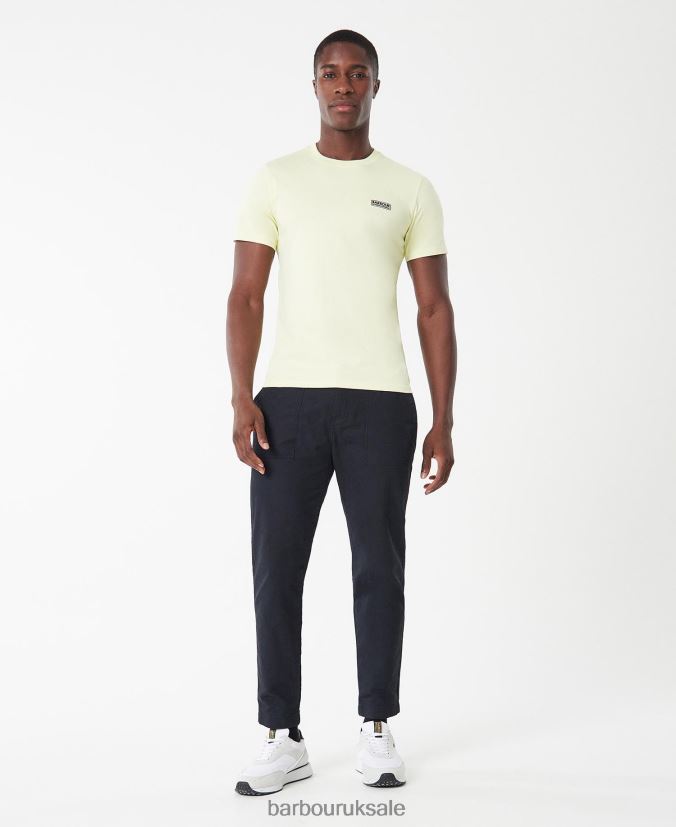 Small Logo T-Shirt Barbour Men R08LB6804 Clothing White/Classic Black