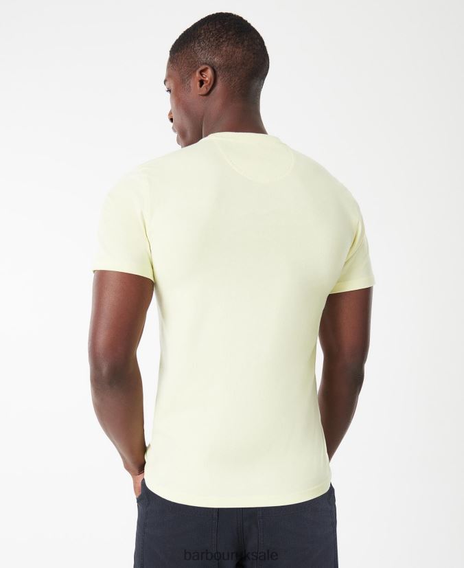 Small Logo T-Shirt Barbour Men R08LB6804 Clothing White/Classic Black