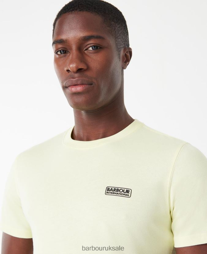 Small Logo T-Shirt Barbour Men R08LB6804 Clothing White/Classic Black