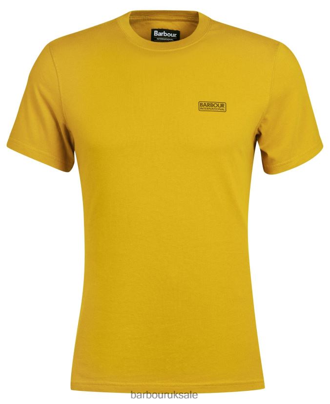 Small Logo T-Shirt Barbour Men R08LB6974 Clothing Mustard Bark