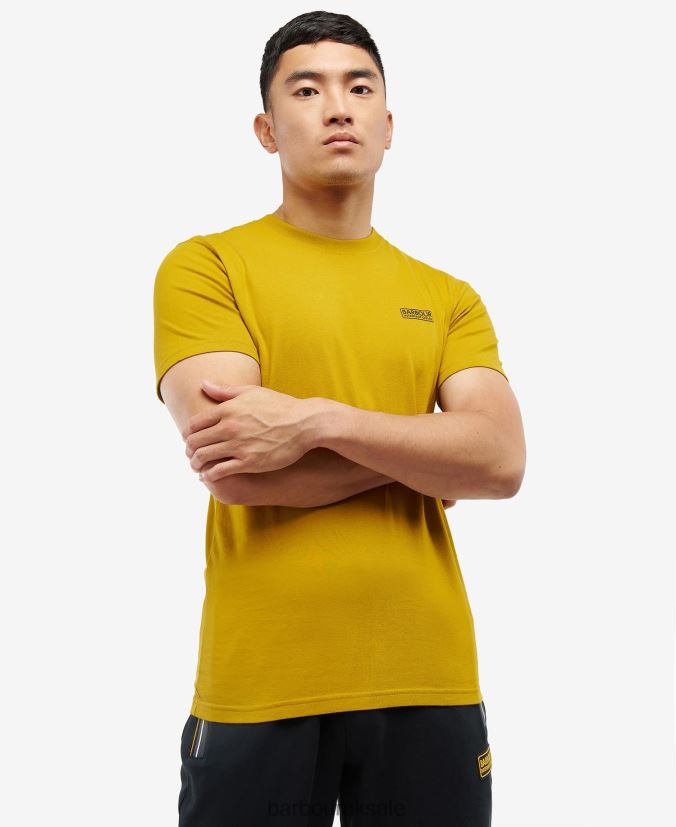 Small Logo T-Shirt Barbour Men R08LB6974 Clothing Mustard Bark