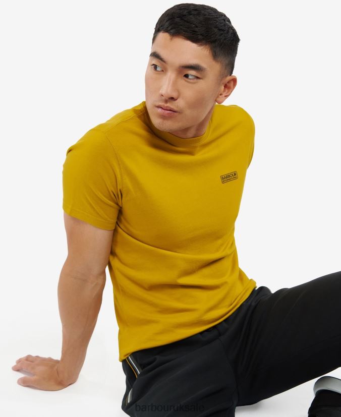 Small Logo T-Shirt Barbour Men R08LB6974 Clothing Mustard Bark