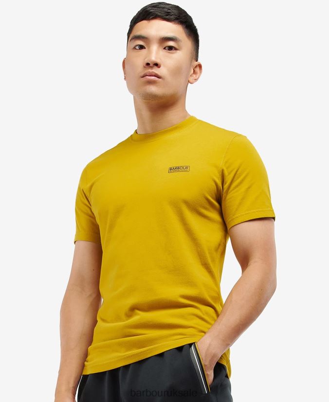 Small Logo T-Shirt Barbour Men R08LB6974 Clothing Mustard Bark