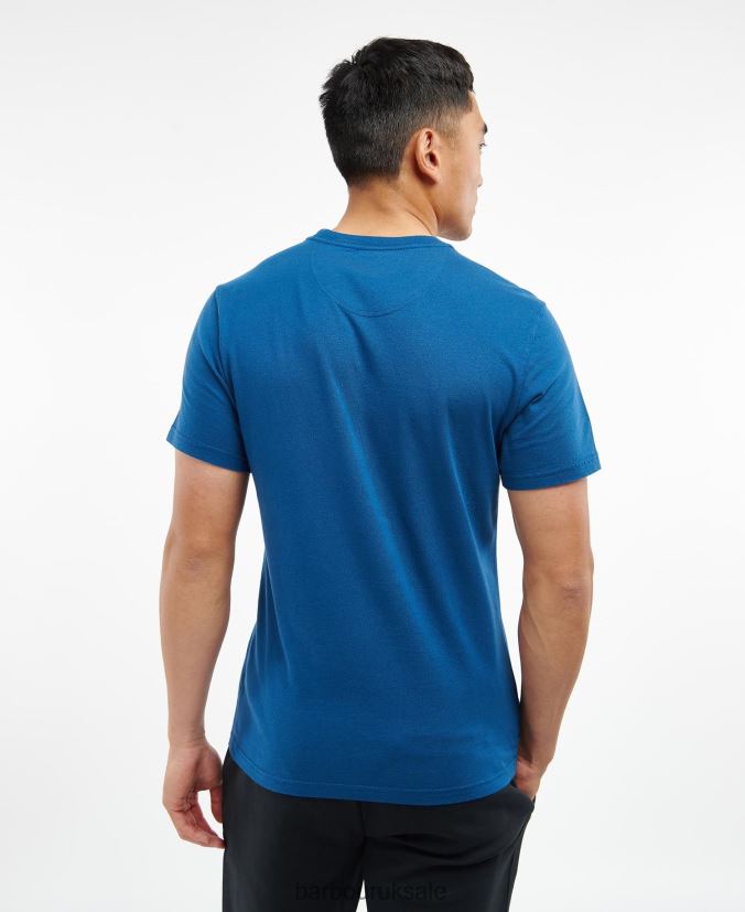 Small Logo T-Shirt Barbour Men R08LB6975 Clothing Kombu Green
