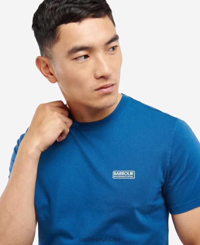 Small Logo T-Shirt Barbour Men R08LB6975 Clothing Kombu Green