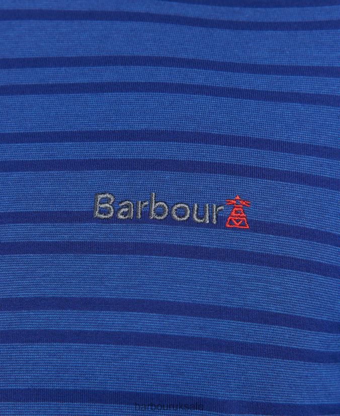 Stainton Striped T-Shirt Barbour Men R08LB6853 Clothing Inky Blue
