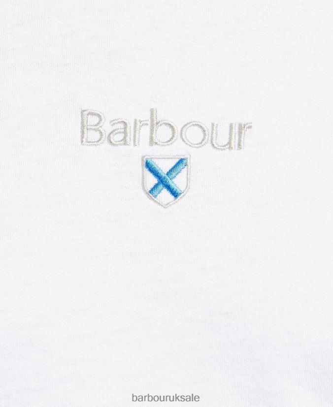 Stockton Logo T-Shirt Barbour Men R08LB6829 Clothing Classic Navy
