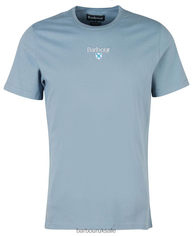 Stockton Logo T-Shirt Barbour Men R08LB6950 Clothing Classic Navy