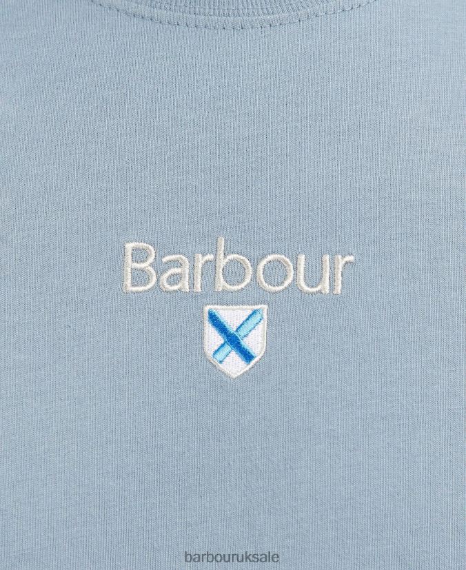 Stockton Logo T-Shirt Barbour Men R08LB6950 Clothing Classic Navy