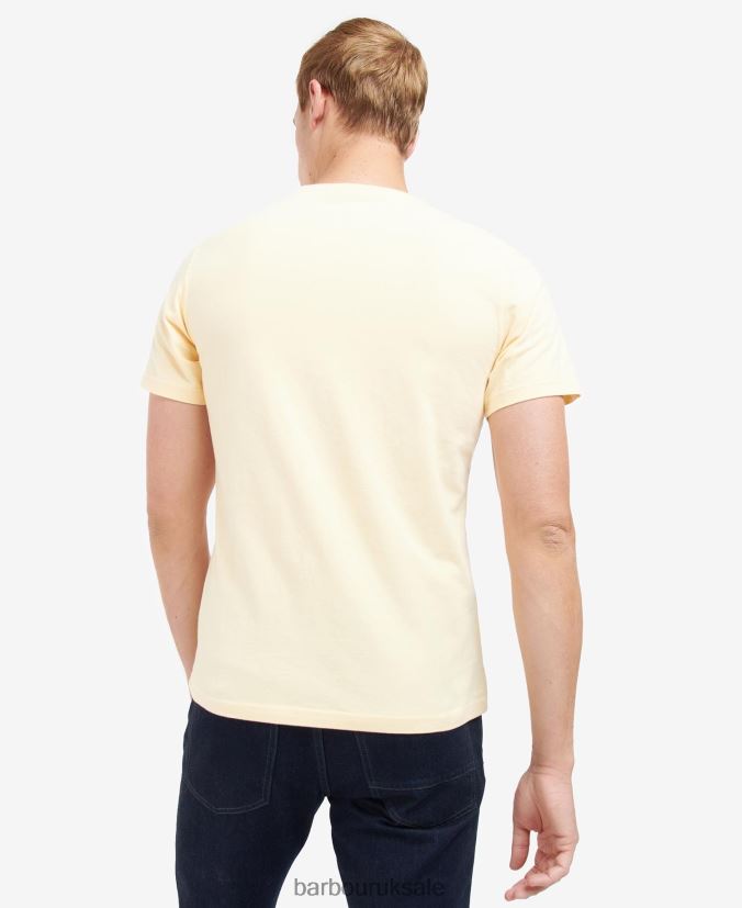 Thrift Graphic-Print T-Shirt Barbour Men R08LB6840 Clothing Pale Sky