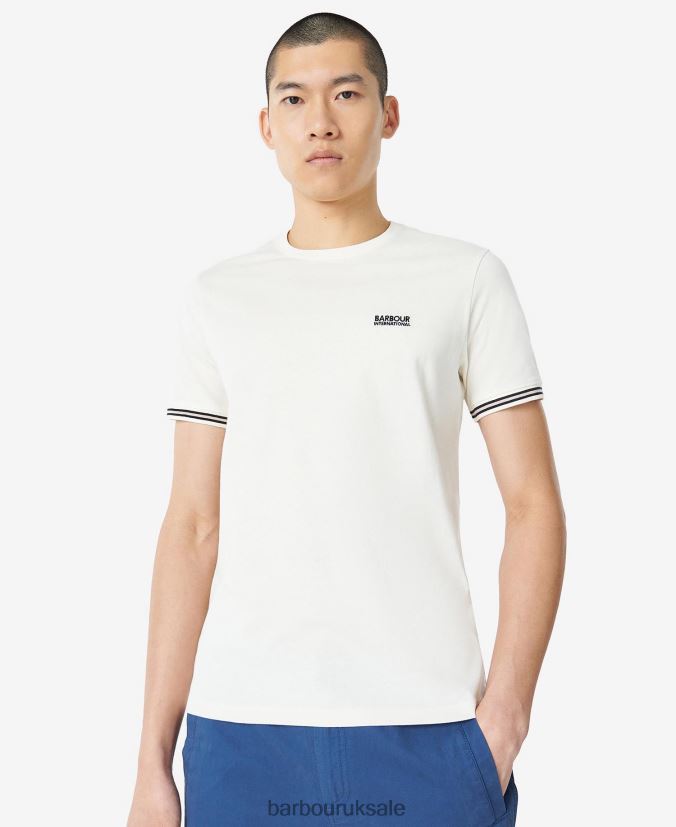 Torque Tipped T-Shirt Barbour Men R08LB6894 Clothing Whisper White