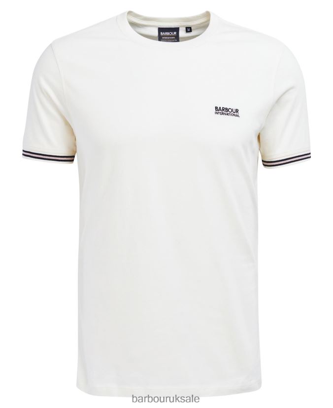 Torque Tipped T-Shirt Barbour Men R08LB6894 Clothing Whisper White
