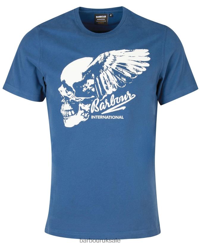 Vantage Graphic-Print T-Shirt Barbour Men R08LB6929 Clothing Racing Green