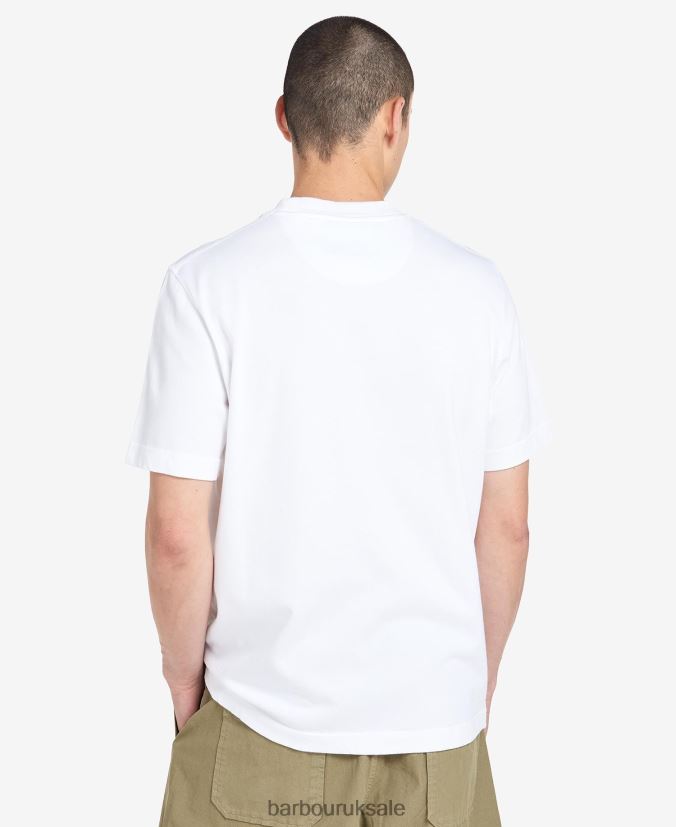 Williams Pocket T-Shirt Barbour Men R08LB6958 Clothing Bleached Olive