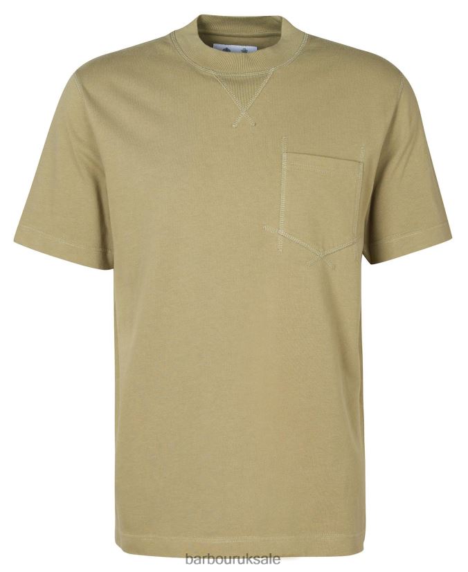 Williams Pocket T-Shirt Barbour Men R08LB6960 Clothing Bleached Olive