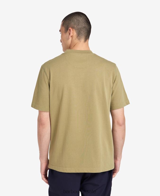 Williams Pocket T-Shirt Barbour Men R08LB6960 Clothing Bleached Olive