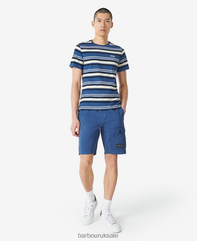 Cloud Shorts Barbour Men R08LB61147 Clothing Dark Denim