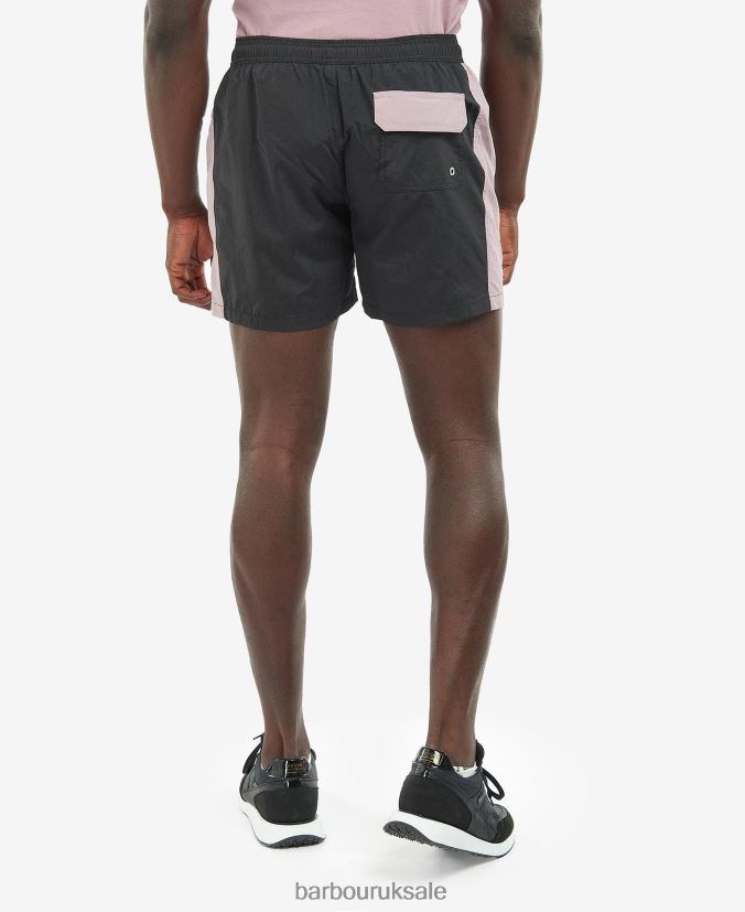 Colour-Block Swim Shorts Barbour Men R08LB61220 Clothing Black/Thistle