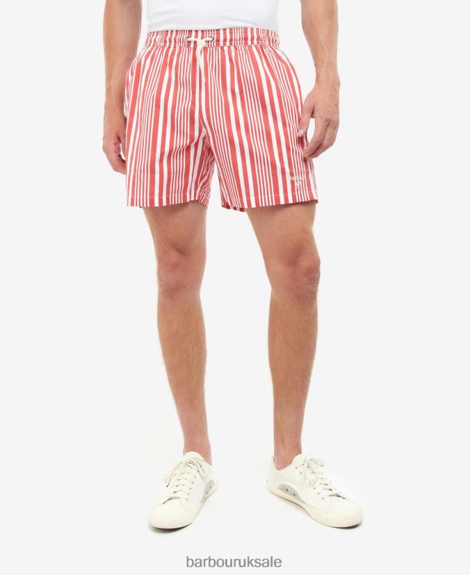 Deckham Swim Shorts Barbour Men R08LB61213 Clothing Classic Red