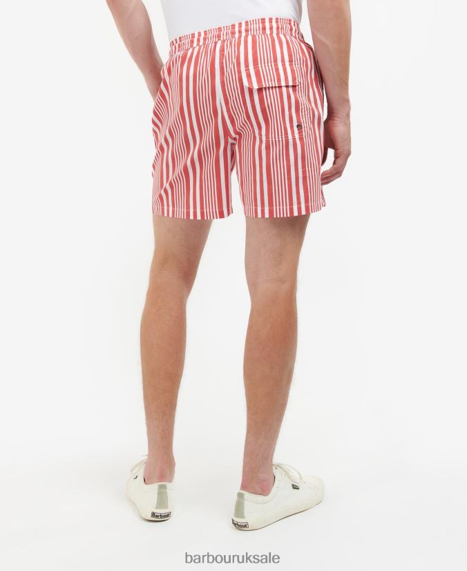Deckham Swim Shorts Barbour Men R08LB61213 Clothing Classic Red