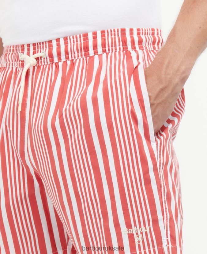 Deckham Swim Shorts Barbour Men R08LB61213 Clothing Classic Red