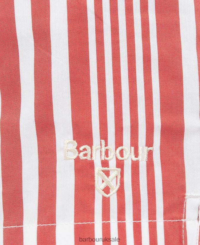 Deckham Swim Shorts Barbour Men R08LB61213 Clothing Classic Red