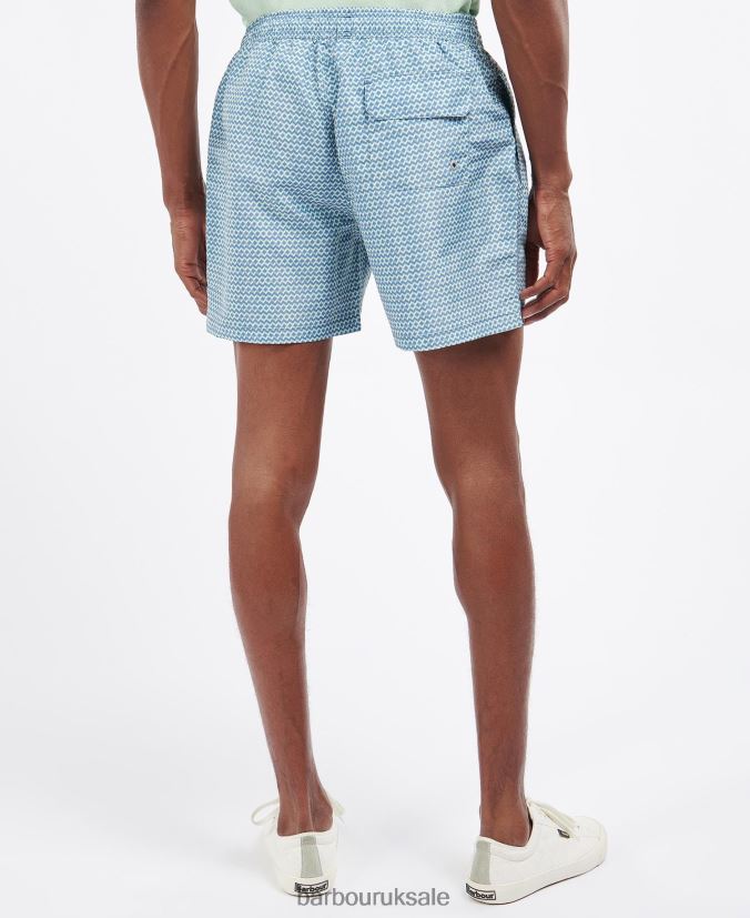 Diamond Geo Swim Shorts Barbour Men R08LB61187 Clothing Navy