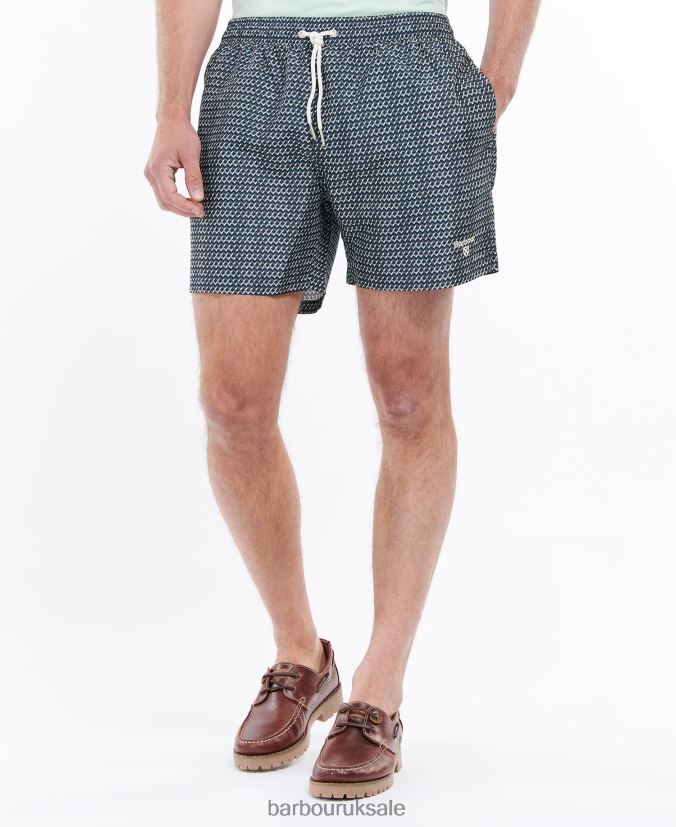 Diamond Geo Swim Shorts Barbour Men R08LB61201 Clothing Navy
