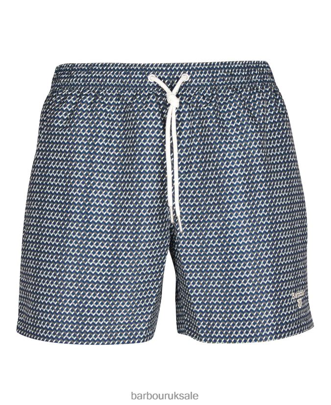 Diamond Geo Swim Shorts Barbour Men R08LB61201 Clothing Navy