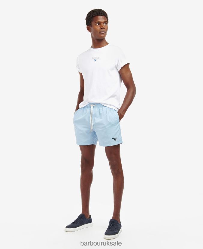 Essential Logo 5'' Swim Shorts Barbour Men R08LB61168 Clothing Coral Sands
