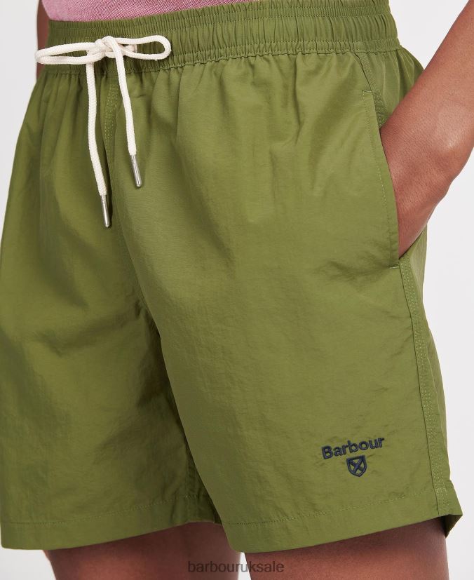Essential Logo 5'' Swim Shorts Barbour Men R08LB61194 Clothing Olive