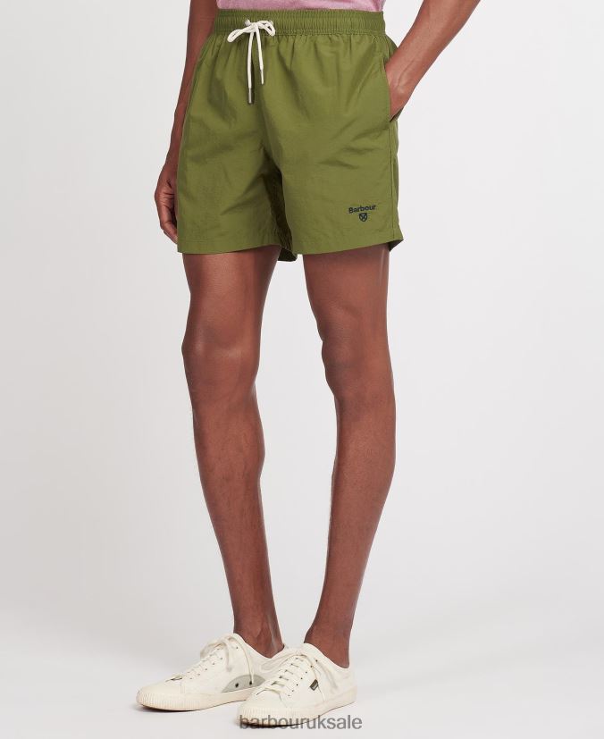 Essential Logo 5'' Swim Shorts Barbour Men R08LB61194 Clothing Olive