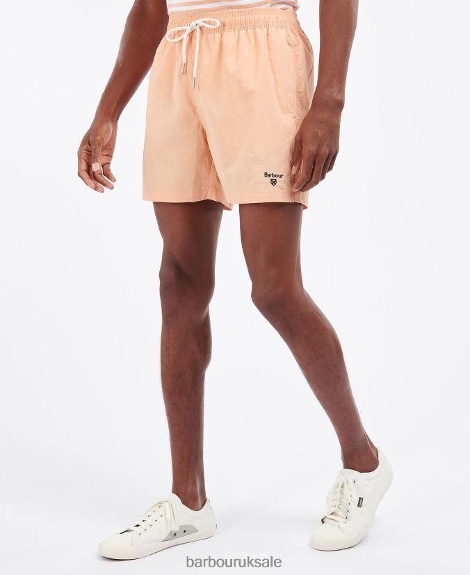 Essential Logo Swim Shorts Barbour Men R08LB61212 Clothing Coral Sands