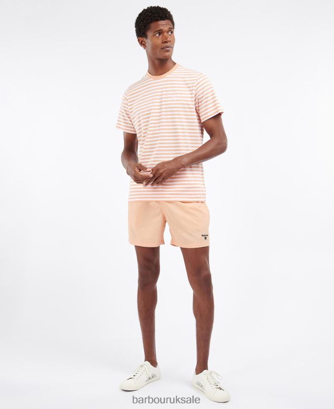 Essential Logo Swim Shorts Barbour Men R08LB61212 Clothing Coral Sands