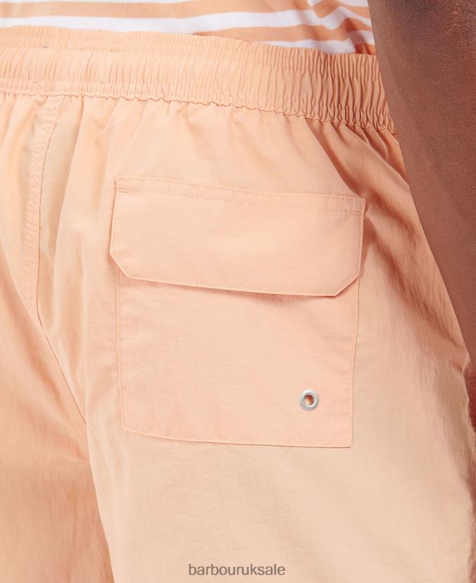 Essential Logo Swim Shorts Barbour Men R08LB61212 Clothing Coral Sands