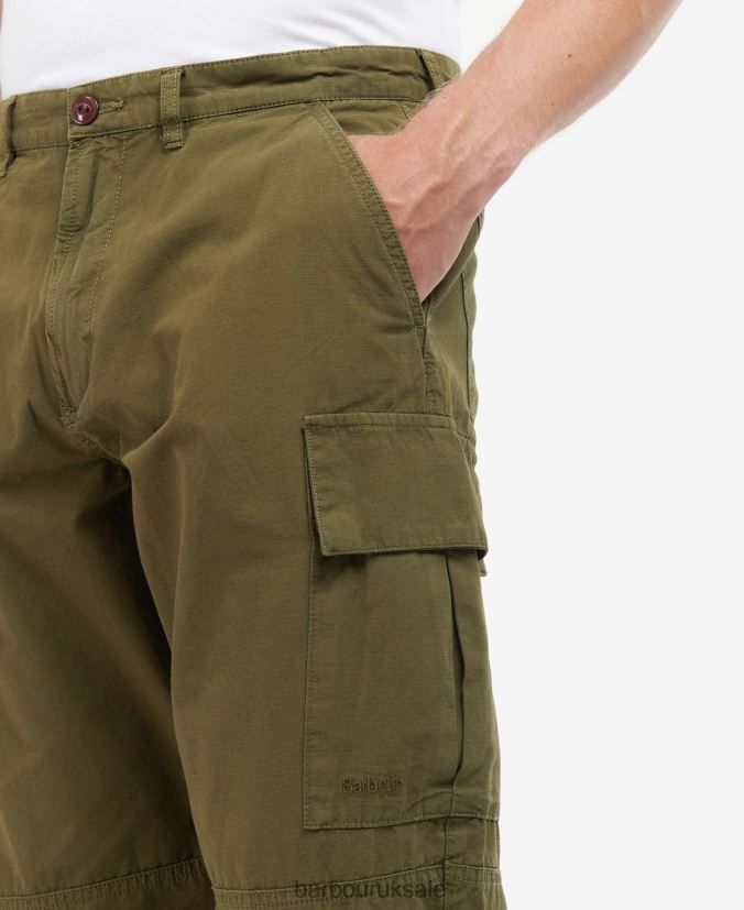 Essential Ripstop Cargo Trousers Barbour Men R08LB61183 Clothing Ivy Green