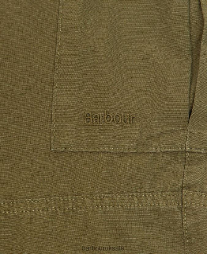 Essential Ripstop Cargo Trousers Barbour Men R08LB61183 Clothing Ivy Green