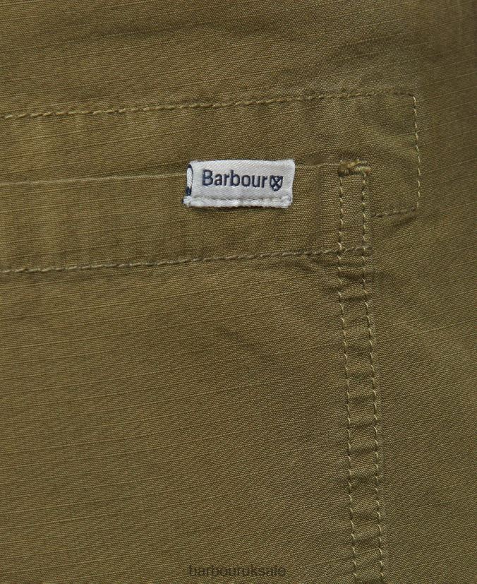 Essential Ripstop Cargo Trousers Barbour Men R08LB61183 Clothing Ivy Green