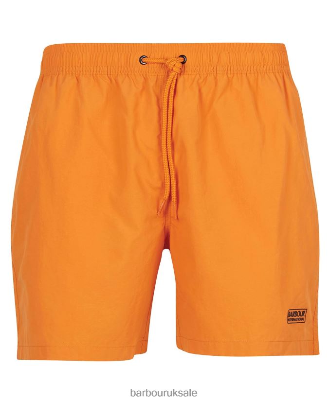Essential Small Logo Swim Shorts Barbour Men R08LB61222 Clothing Marigold