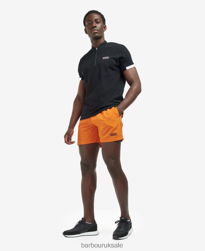 Essential Small Logo Swim Shorts Barbour Men R08LB61222 Clothing Marigold