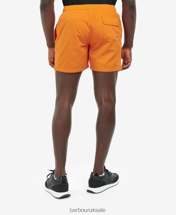 Essential Small Logo Swim Shorts Barbour Men R08LB61222 Clothing Marigold