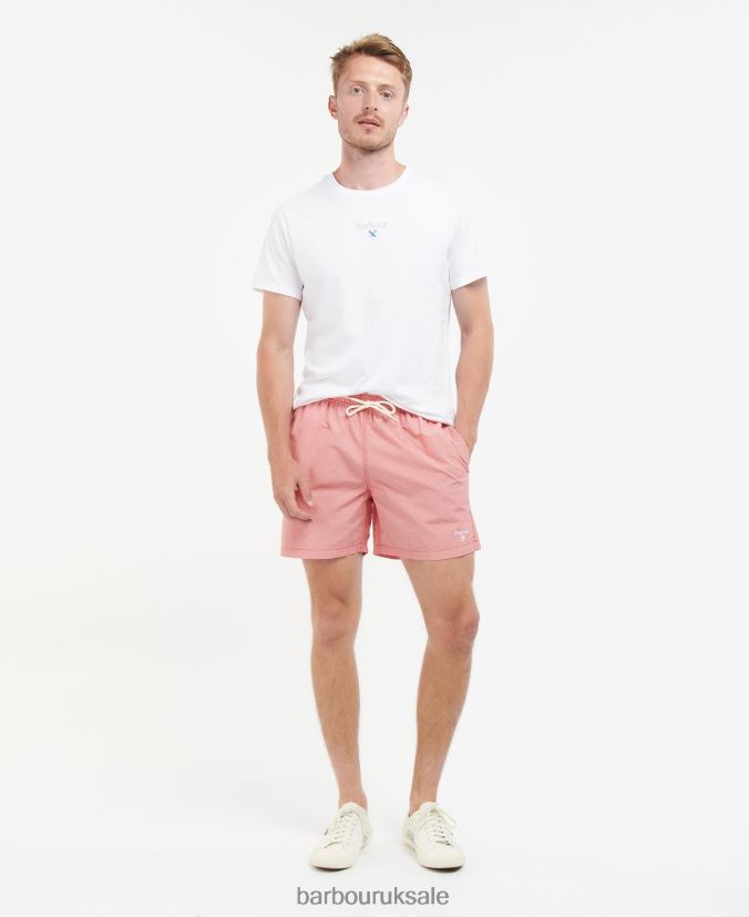 Gingham Swim Shorts Barbour Men R08LB61205 Clothing Classic Red