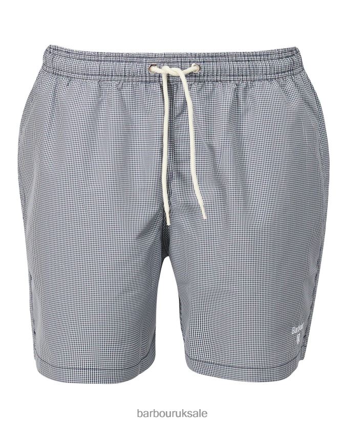 Gingham Swim Shorts Barbour Men R08LB61219 Clothing Classic Red